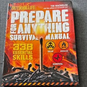 Outdoor Life Prepare for Anything Survival Manual - Red and Orange